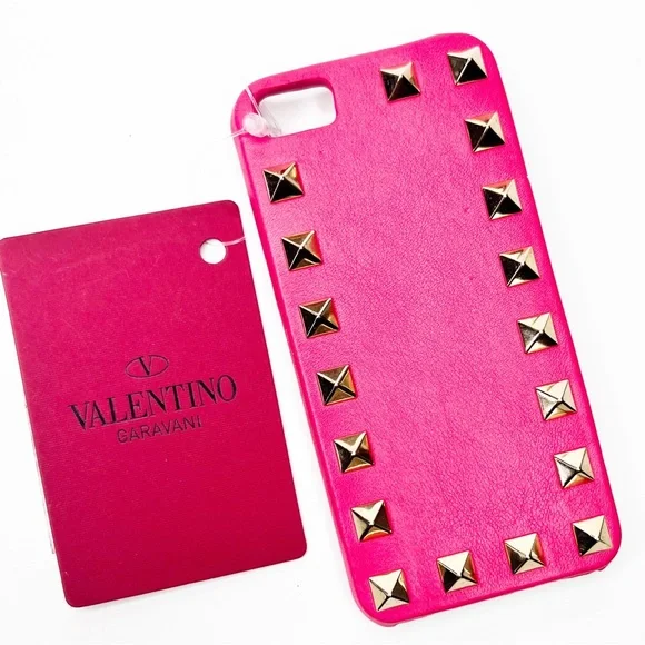 Valentino | Accessories | Valentino Iphone 5 Studded Raspberry Red  